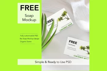 Free Organic Soap Mockup